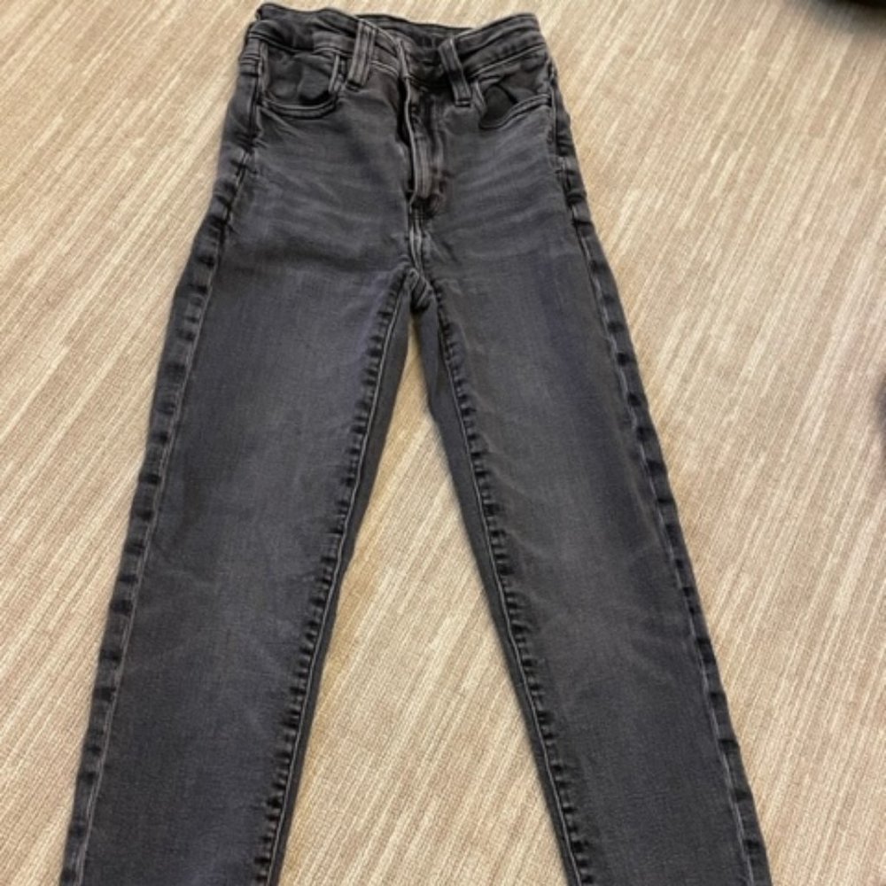 American Eagle black washed skinny jeans